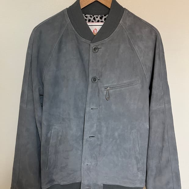 [M] 블랙아웃 스웨이드 블루종