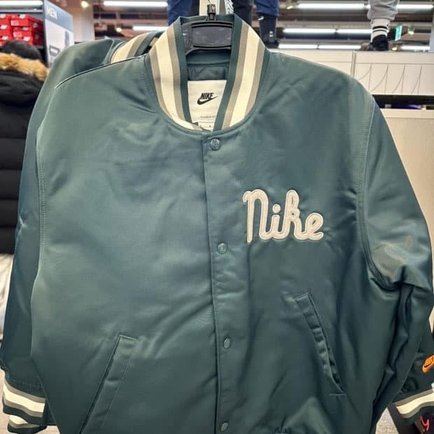 나이키 바시티자켓 그린m