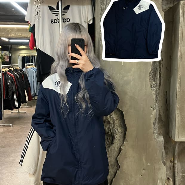 나이키 토탈90 바람막이 네이비 L   #csz2603