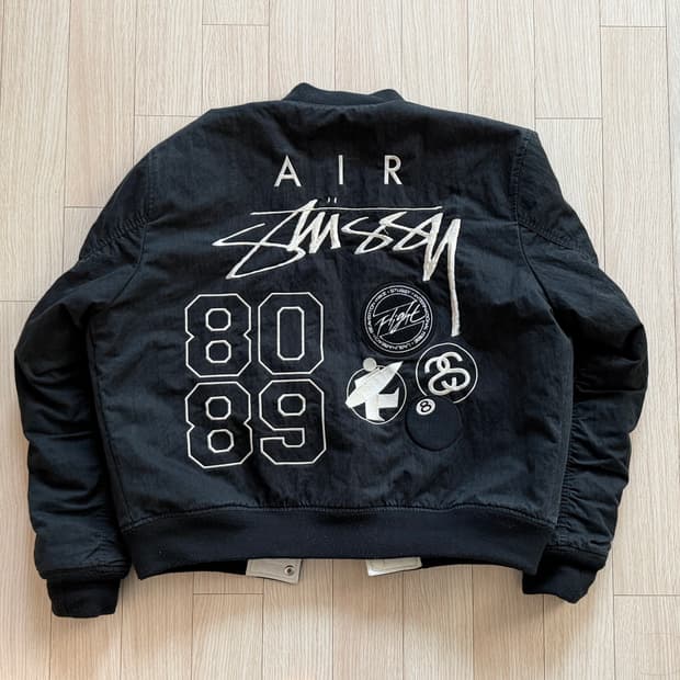 나이키 x 스투시 리버시블 자켓 블랙