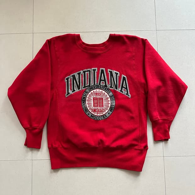 80s USA제 챔피온 리버스위브 인디애나 맨투맨 S