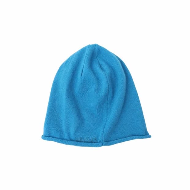 새상품) 999휴머니티 오버핏 롤드 비니 코발트블루