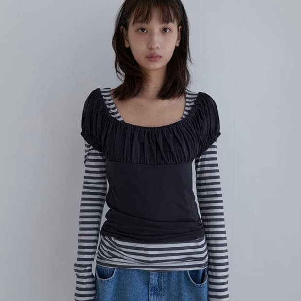 노컨텐츠 레이어드 티