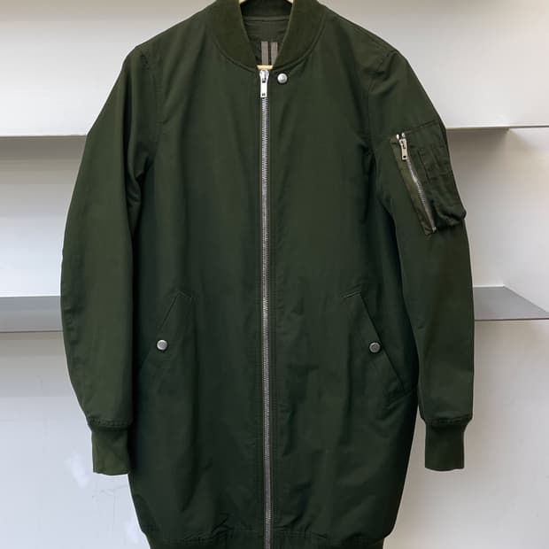 릭오웬스 18s/s 다크쉐도우 롱 플라이트 봄버