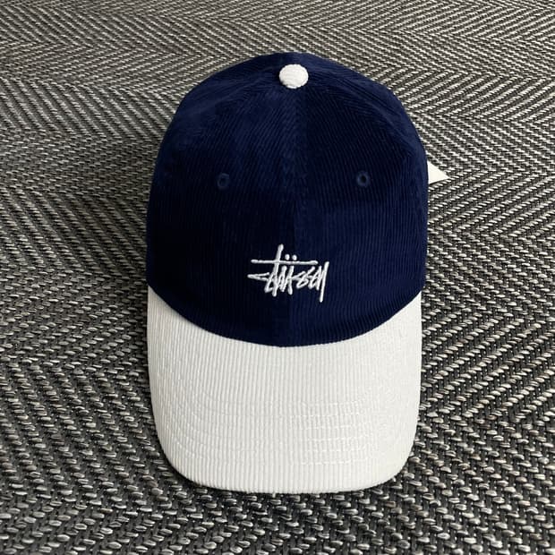 스투시 스탁로고 코듀로이 볼캡o 2855