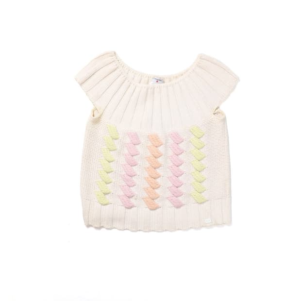 샤넬 Chanel Chevron Detailed Short Sleeve 