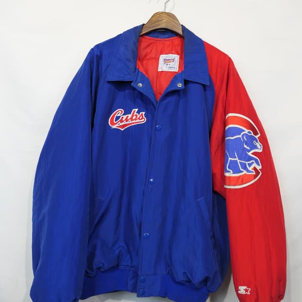 90s 스타터 쿠바 시카고 컵스 베이스볼 자켓