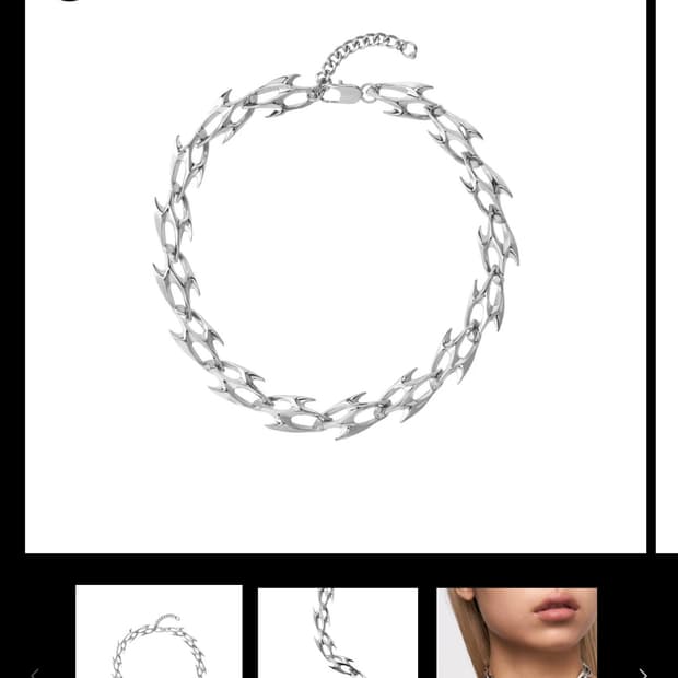 black headstudio necklace