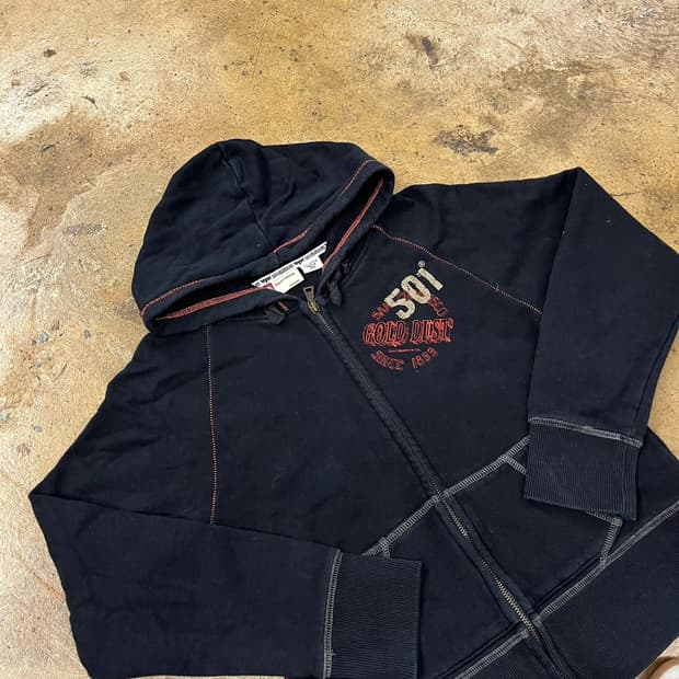 리바이스 스티치 빈티지 후드집업 