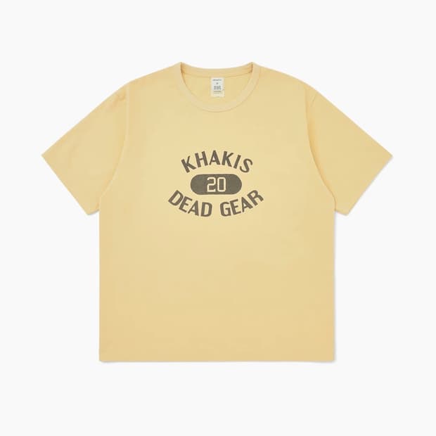 [L] 카키스 메이저 s/s 티셔츠 옐로우
