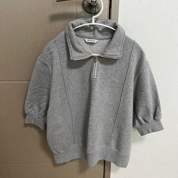 문선 반팔 맨투맨 티셔츠