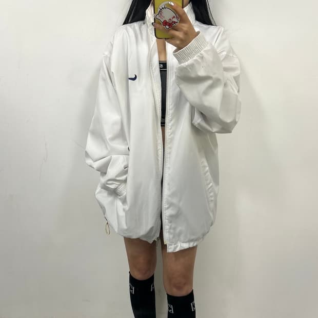 나이키 빅로고 화이트 바람막이[1620]