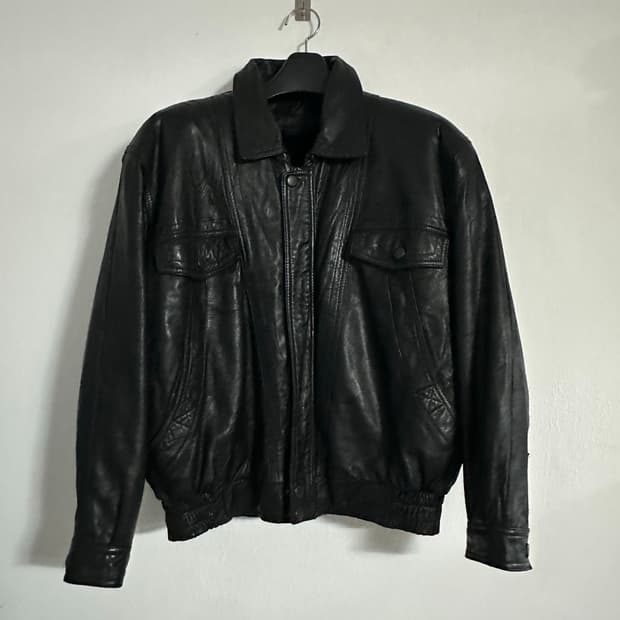 빈티지 양가죽 블루종 점퍼 남자 M사이즈