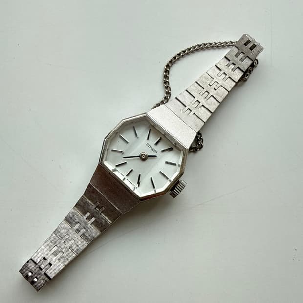 70s Citizen 빈티지 시티즌 수동 와인딩 육각 메탈시계