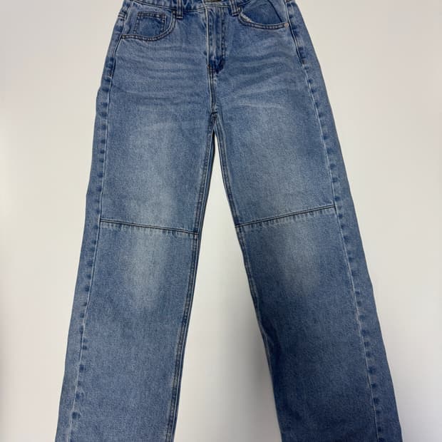 여성 오디너리 홀리데이 절개 빈티지 워싱 데님팬츠