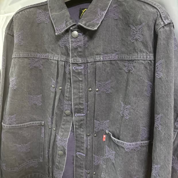 니들스 나비 청자켓 새상품