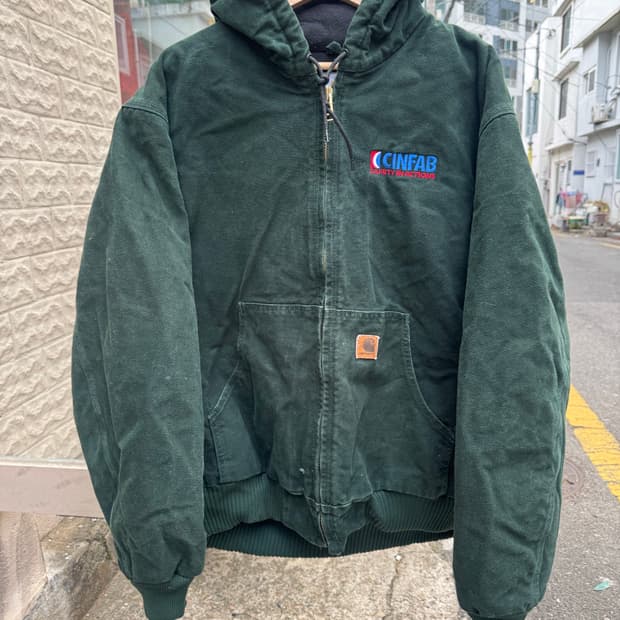칼하트 J130 액티브자켓 spc green xl
