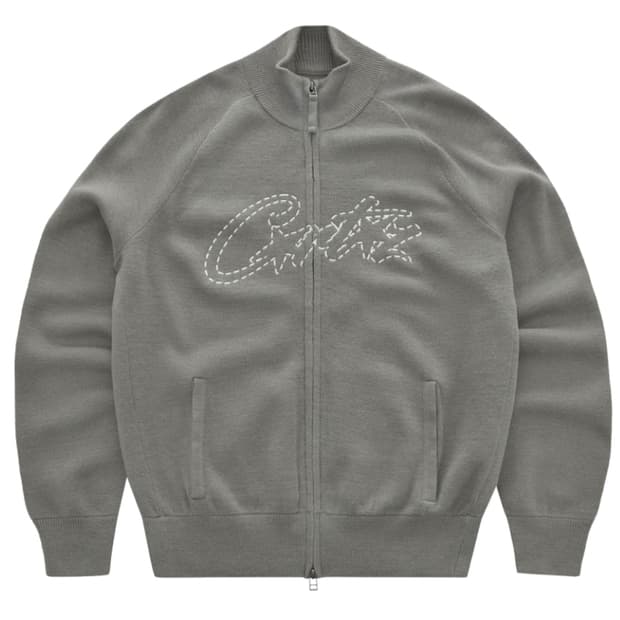 올스타즈 니트 집업 L 걸리그레이