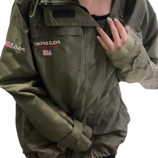 폴로 빈티지 바람막이 카키