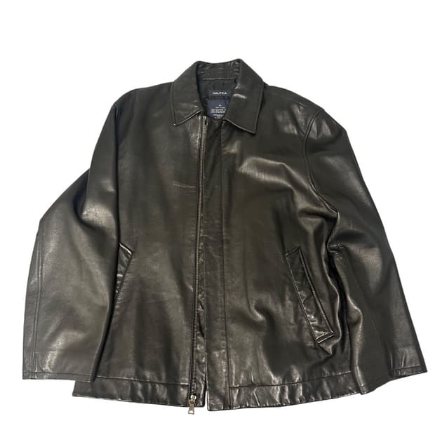 Nautica 노티카 레더 카라 자켓