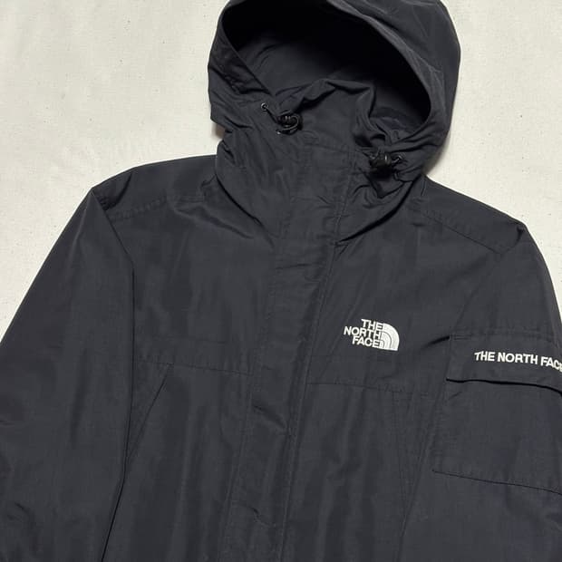 90 노스페이스 암포켓 블랙 바람막이 자켓