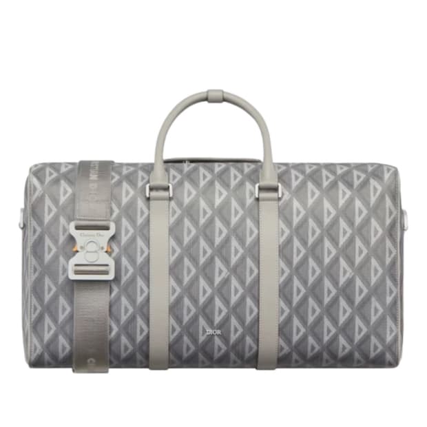 [정품] 디올 링고 50 백 디올 그레이 CD 다이아몬드 캔버스