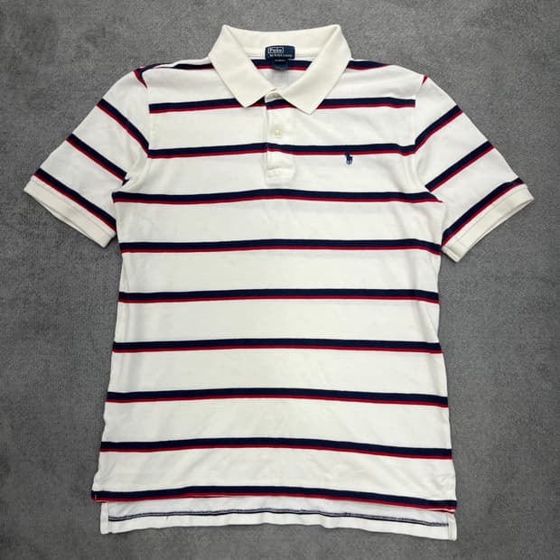 XL 폴로 랄프로렌 스트라이프 반팔 카라티