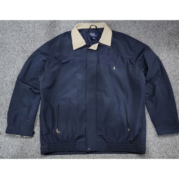 폴로 랄프로렌 90s USA 빈티지 폴리쉘 스윙탑 자켓