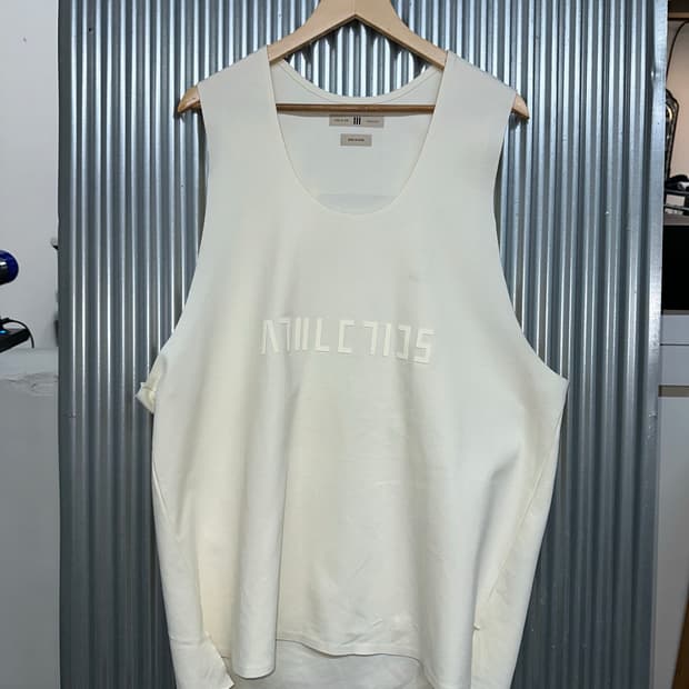 [3XL] 아디다스 피어오브갓 아이보리 오버핏 탱크탑