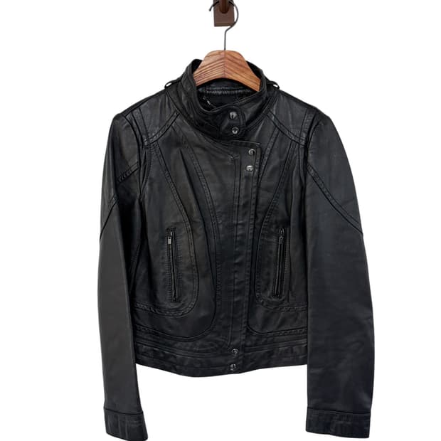 빈티지 양가죽 레더 자켓