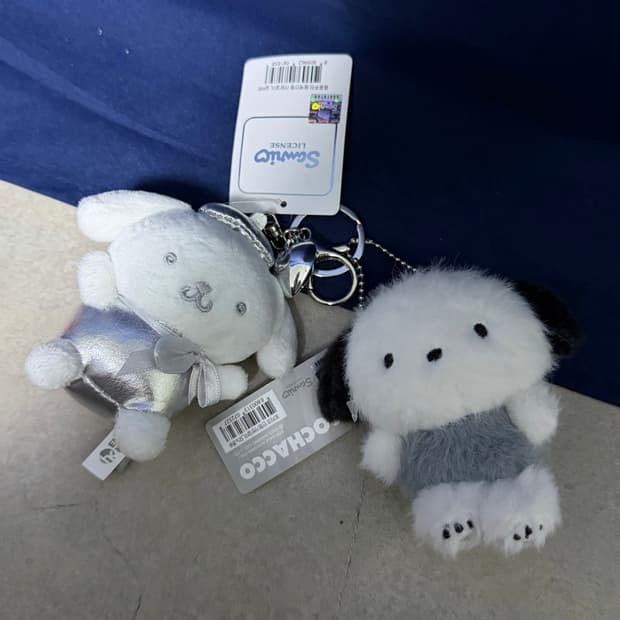 산리오 포차코 폼폼푸린 모노톤 키링세트