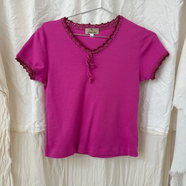 mariko london pink tee