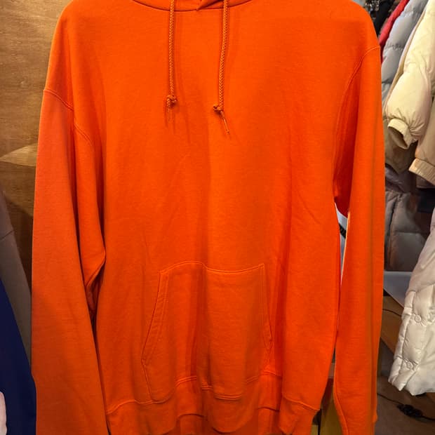 챔피온 오렌지 후드티