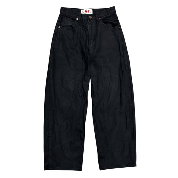 OOTJ 블랙 와이드 데님팬츠(M)
