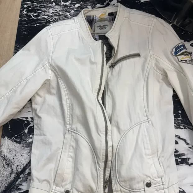 할리데이비슨 화이트 자켓