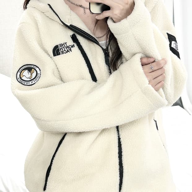 노스페이스 화이트라벨 쉐르파 자켓