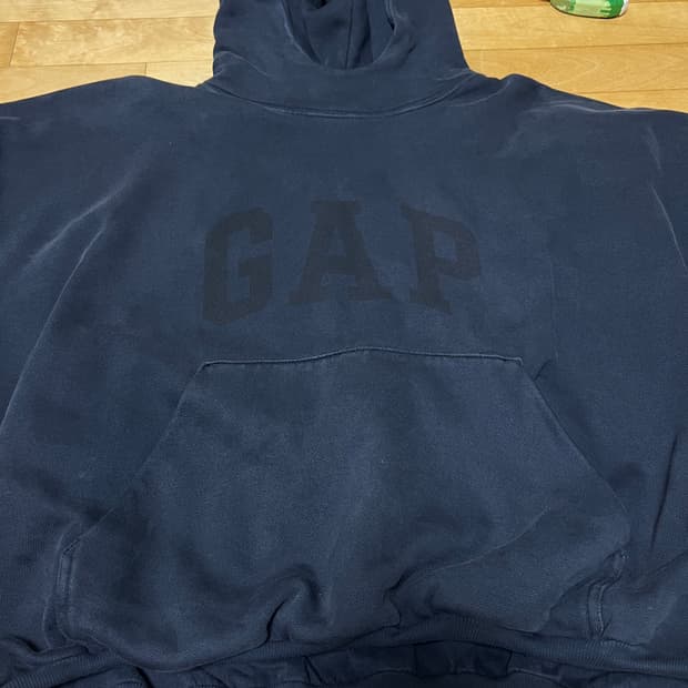 이지갭 도브 워시드 블랙 후드 s