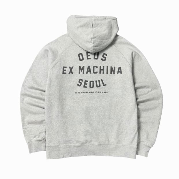 (M) 데우스 엑스 마키나 서울 어드레스 후드티 그레이