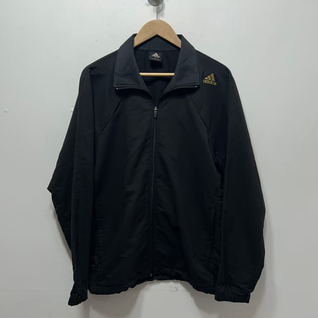 아디다스 블랙 코리아 로고 집업 저지 남성 XL 