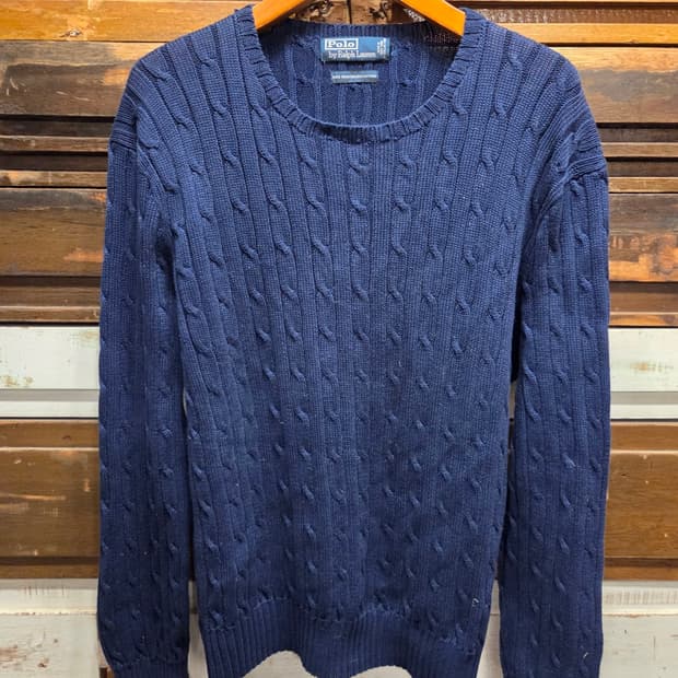 폴로랄프로렌 메르세라이즈드 케이블니트