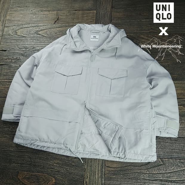 [유니클로 X 화이트마운티니어링] 오버사이즈 후드 파카 자켓 M19125