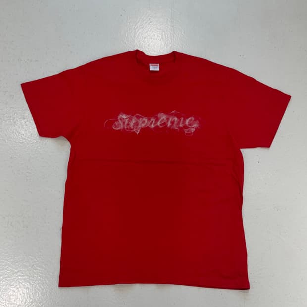 Supreme 레드 스모크 티셔츠