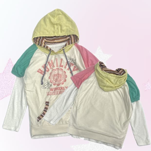 🐰괴짜룩 데코라 상의 코디세트🐰 반팔 레이어드 하구미 그런지 파스텔