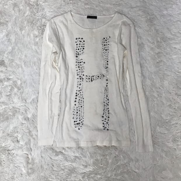 일본빈티지 펀칭 디테일 롱슬리브 