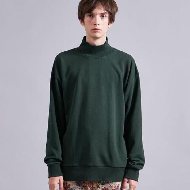 몽키타임 하이넥 맨투맨 그린 XL