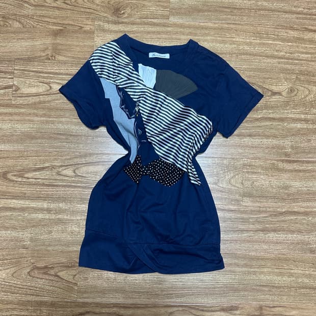 빈티지 보석 일러스트 반팔 티셔츠 오네갸루 긱시크 고딕 와투케 그런지