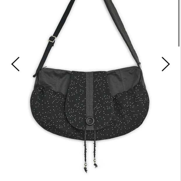 허그유어스킨 가방 Star cotton cross bag (Black)