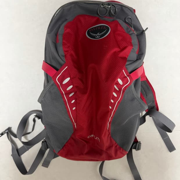 오스프리 데이라이트 백팩 레드/그레이