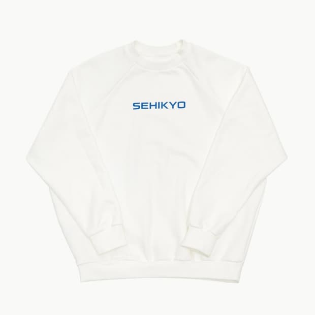 Sehikyo Logotype Sweatshirts white