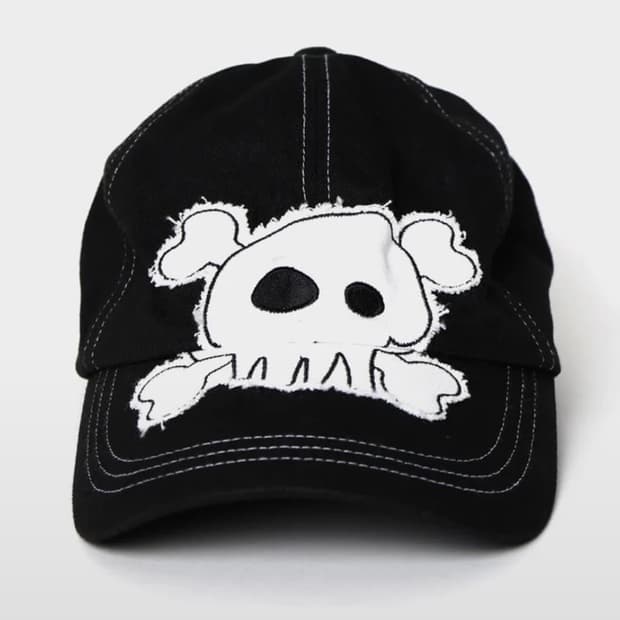 웹하우스 카와이 스컬 데미지 캡모자